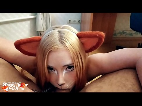 ❤️ Kitsune هن جي وات ۾ ڊڪ ۽ ڪم نگل ❤❌  ️❤